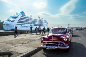 Fathom cruise ship in Cuba