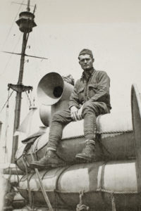 Sgt. Brassey on ship